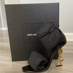 Opyum YSL Logo- Heel Sandals with Golden Hardware!!! Brand New!!! Never worn!!